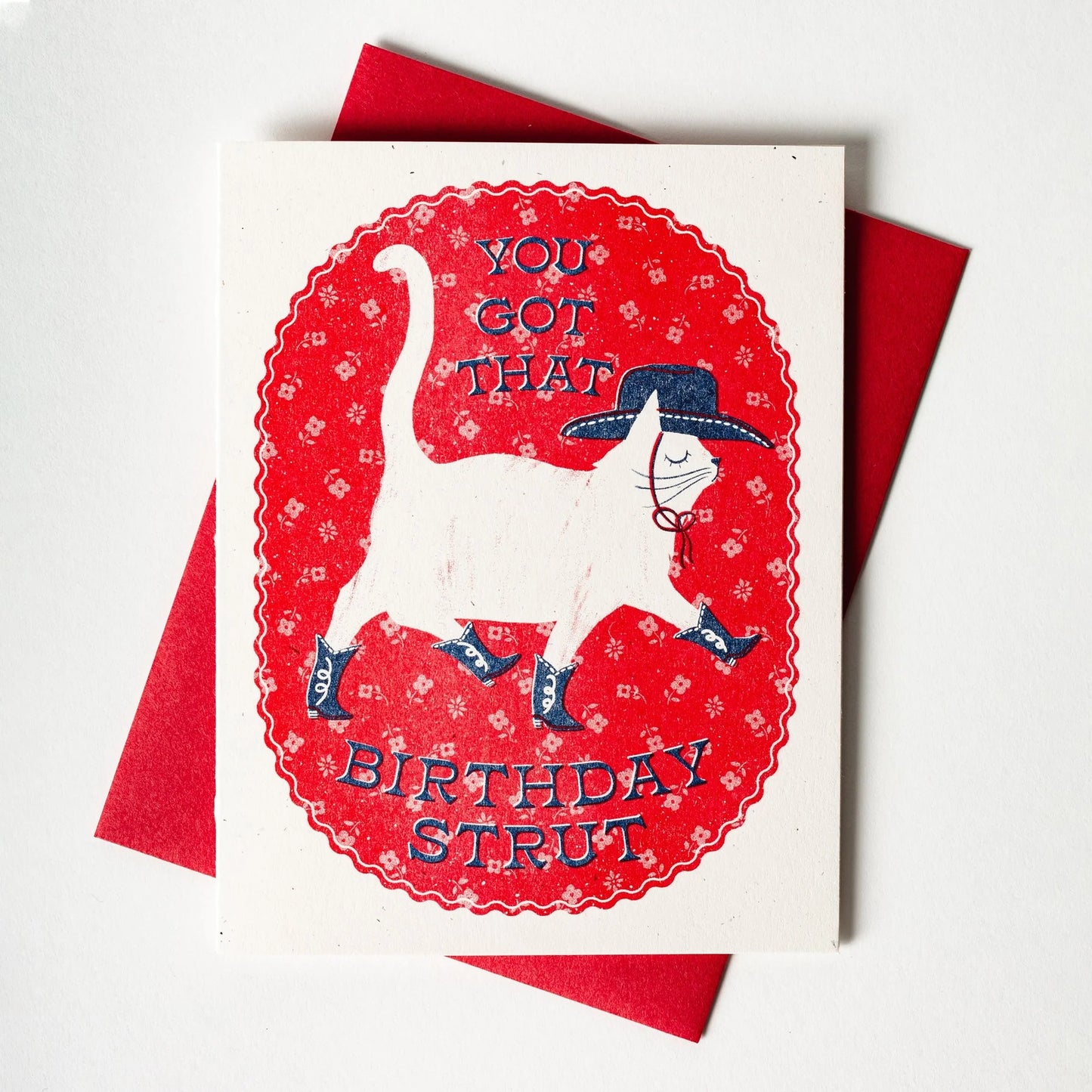 Bromstad Printing Co. Risograph Card - Birthday Strut