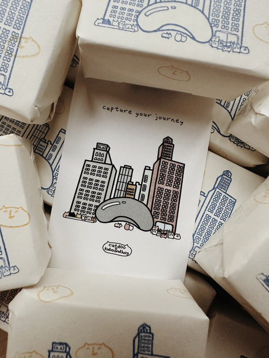 Catdoo Designs | Chicago The Bean Rubber Stamp | Chicago Stationery Fest Exclusive