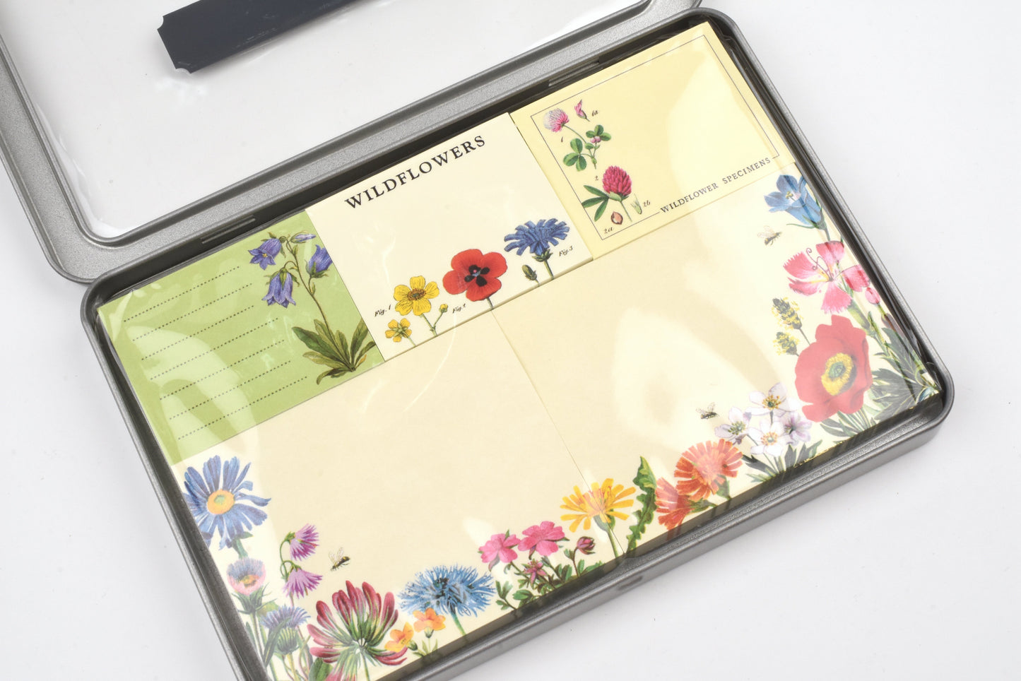 Cavallini - Sticky Notes Tin Set - Wildflowers