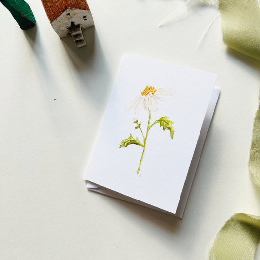 Emily Lex Mini Notecard - Daisy