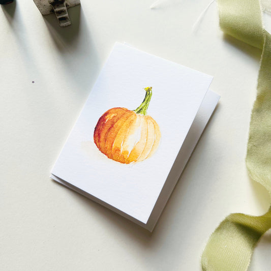 Emily Lex Mini Notecard - Pumpkin
