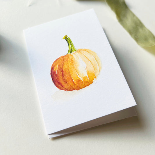 Emily Lex Mini Notecard - Pumpkin