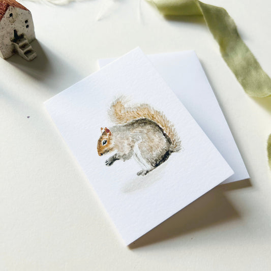 Emily Lex Mini Notecard - Squirrel