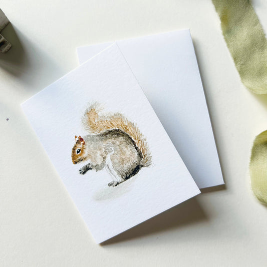 Emily Lex Mini Notecard - Squirrel