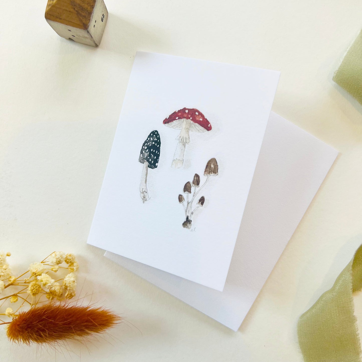 Emily Lex Mini Notecard - Mushrooms