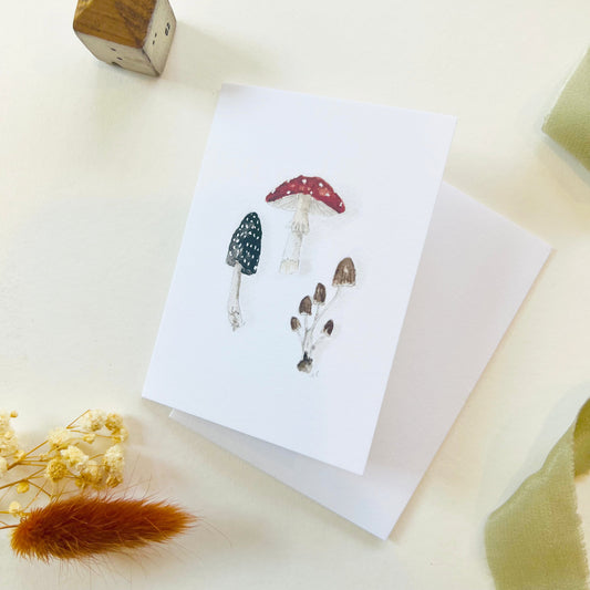 Emily Lex Mini Notecard - Mushrooms