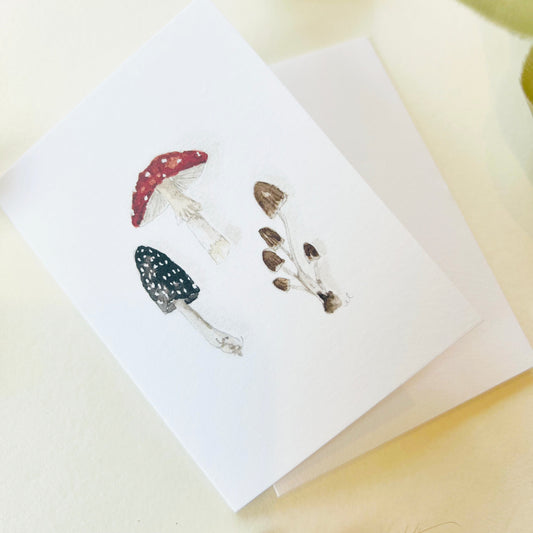 Emily Lex Mini Notecard - Mushrooms