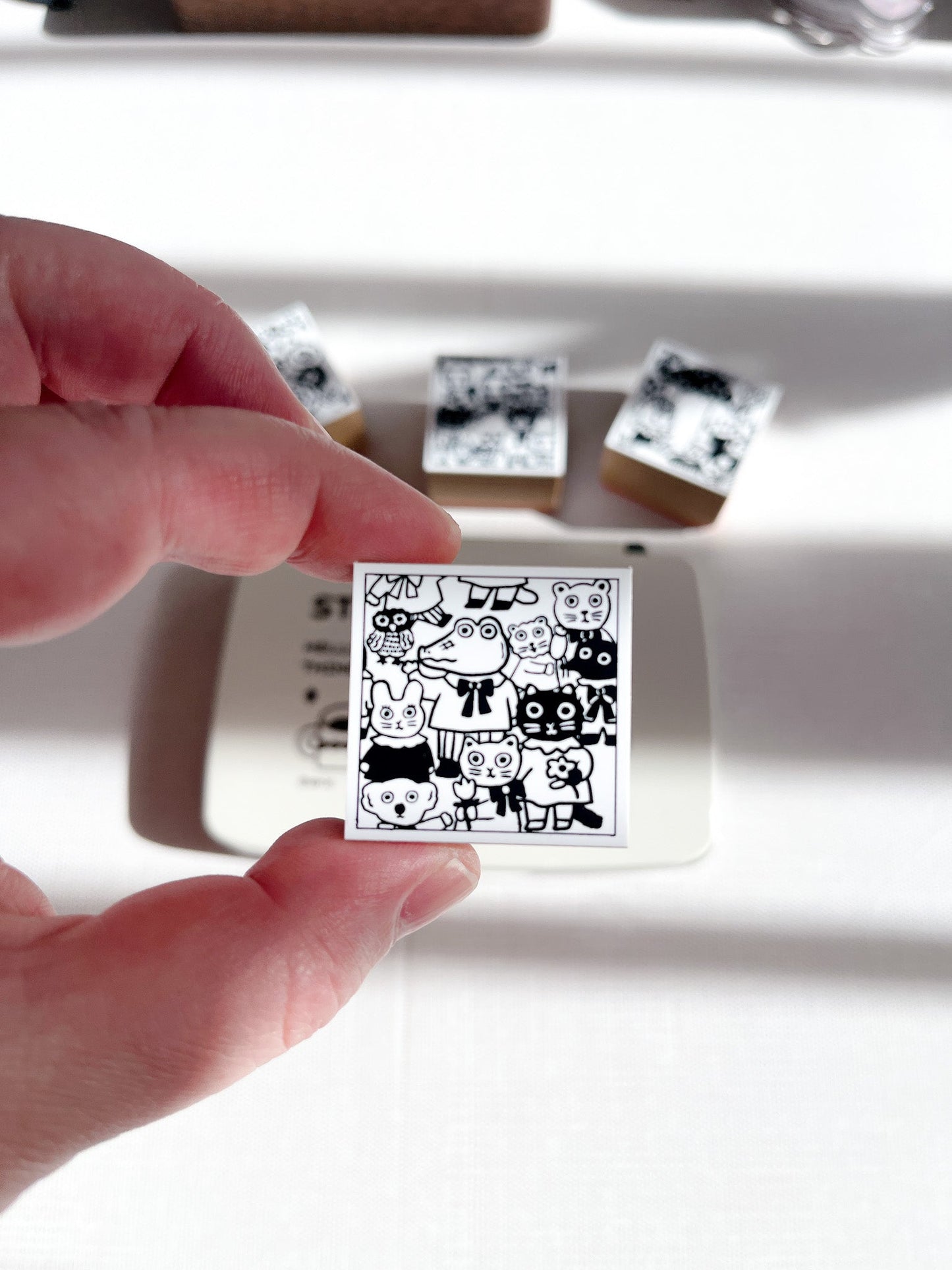 Yumi Kitagishi | Animal Friends Stamp | Gyu-02