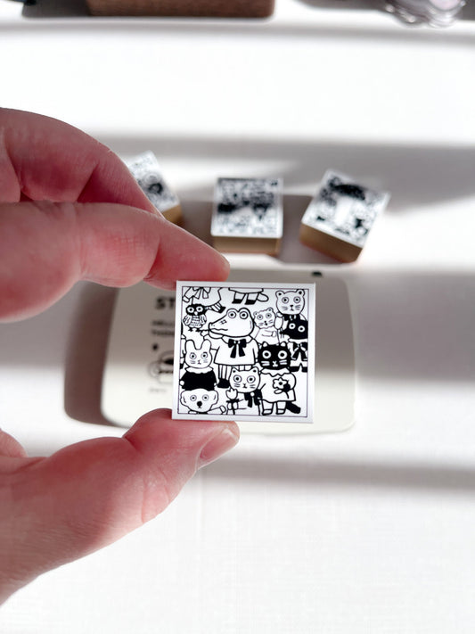 Yumi Kitagishi | Animal Friends Stamp | Gyu-02