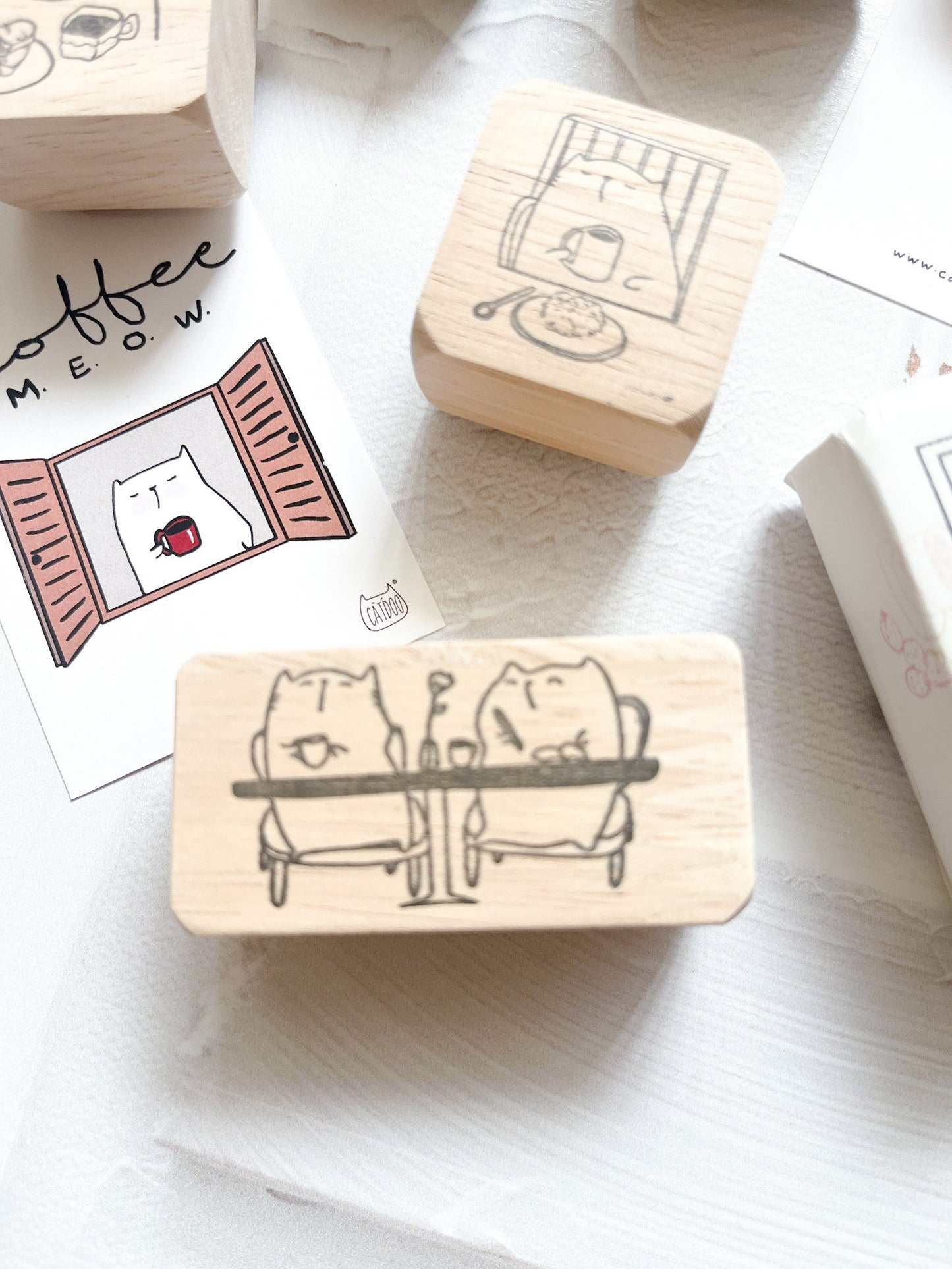 Catdoo Designs | Coffee Lah with your Best Friend Rubber Stamp