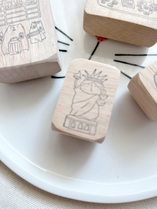 Catdoo Designs | Lady Liberty Rubber Stamp
