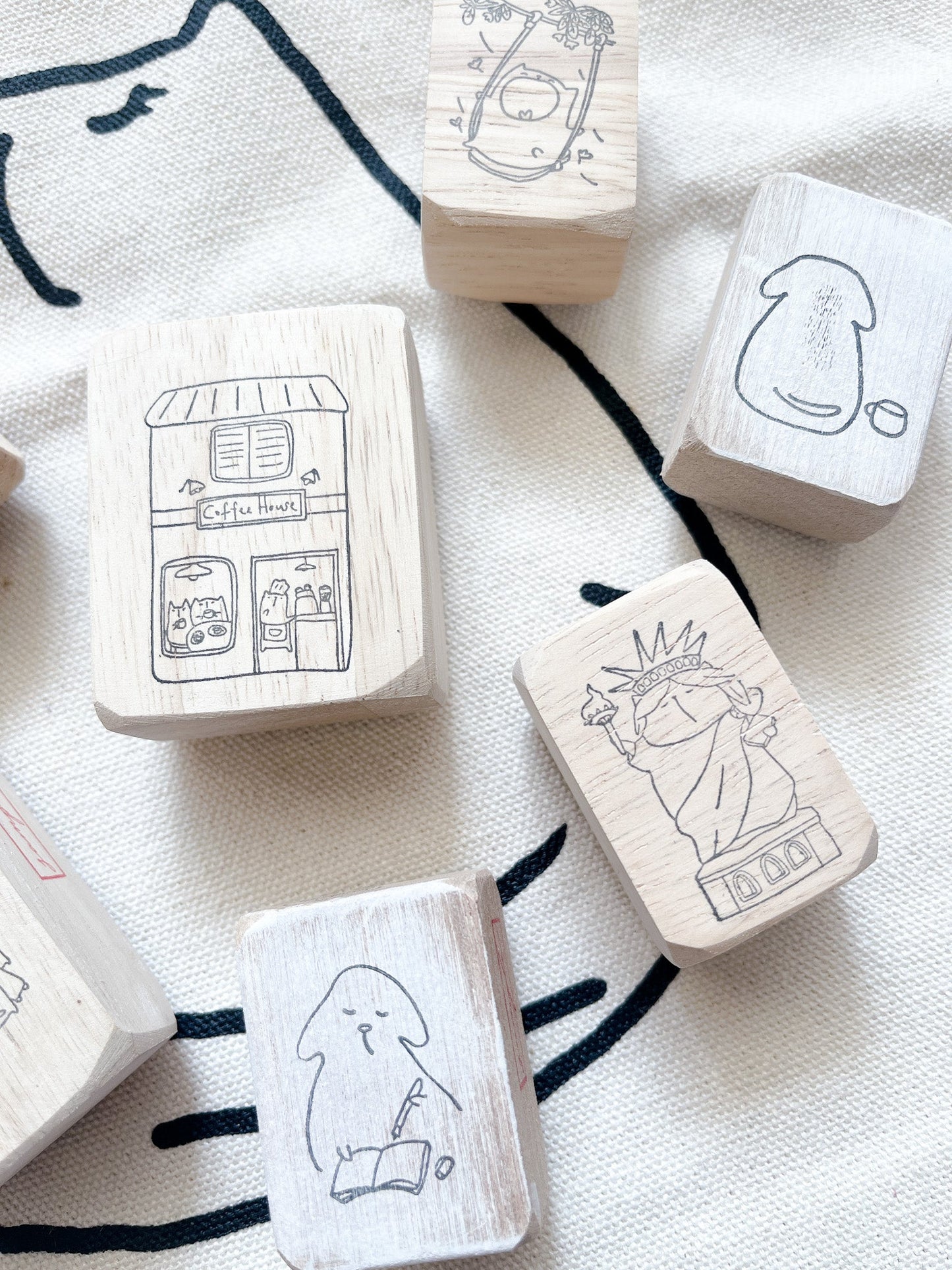 Catdoo Designs | Coffee House Rubber Stamp