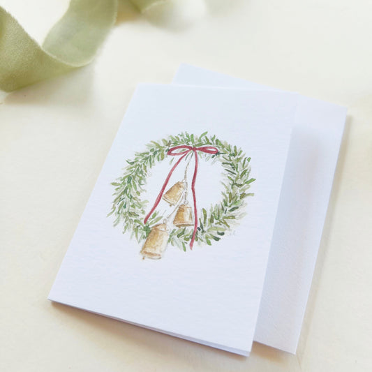 Emily Lex Mini Notecard - Bell Wreath