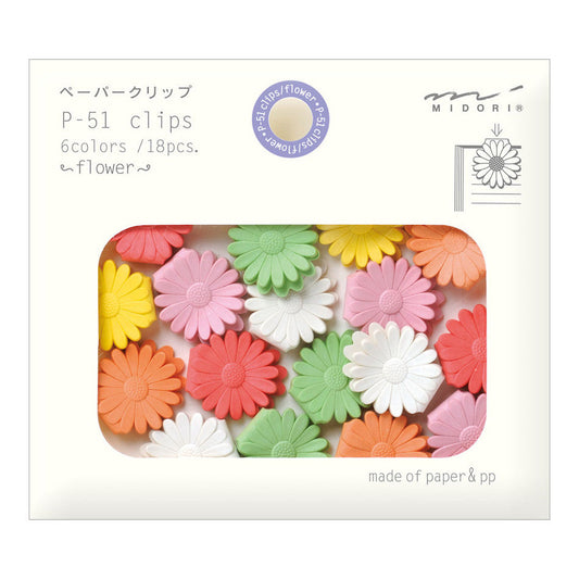 Flower Multicolor P-51 Clips