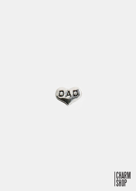 Dad Heart Locket Charm