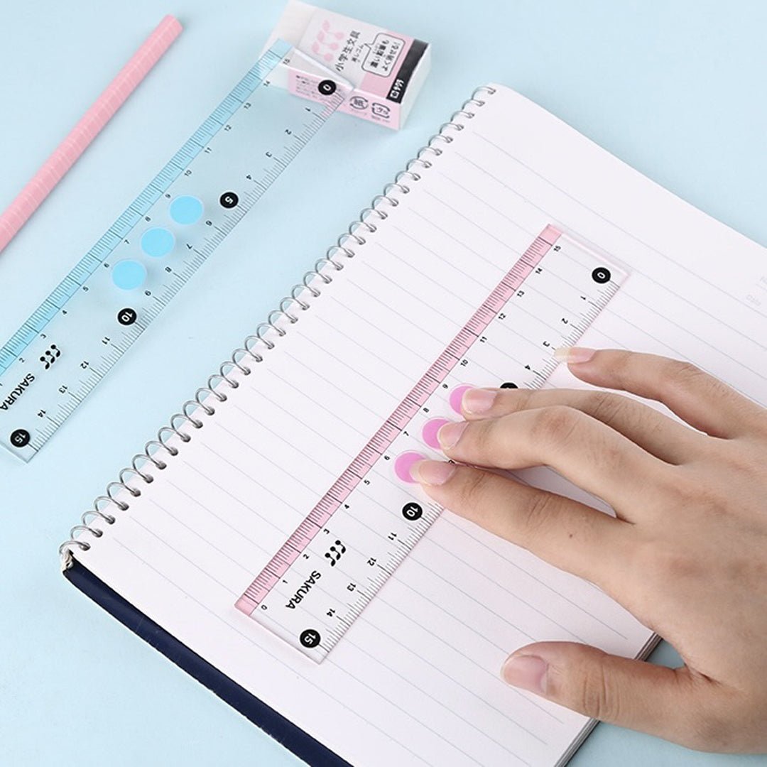 Sakura Straight Line Ruler 15cm G Jogi