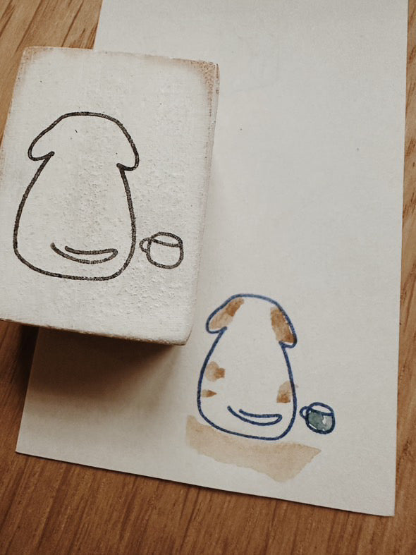 Catdoo Designs | Puppy with Coffee