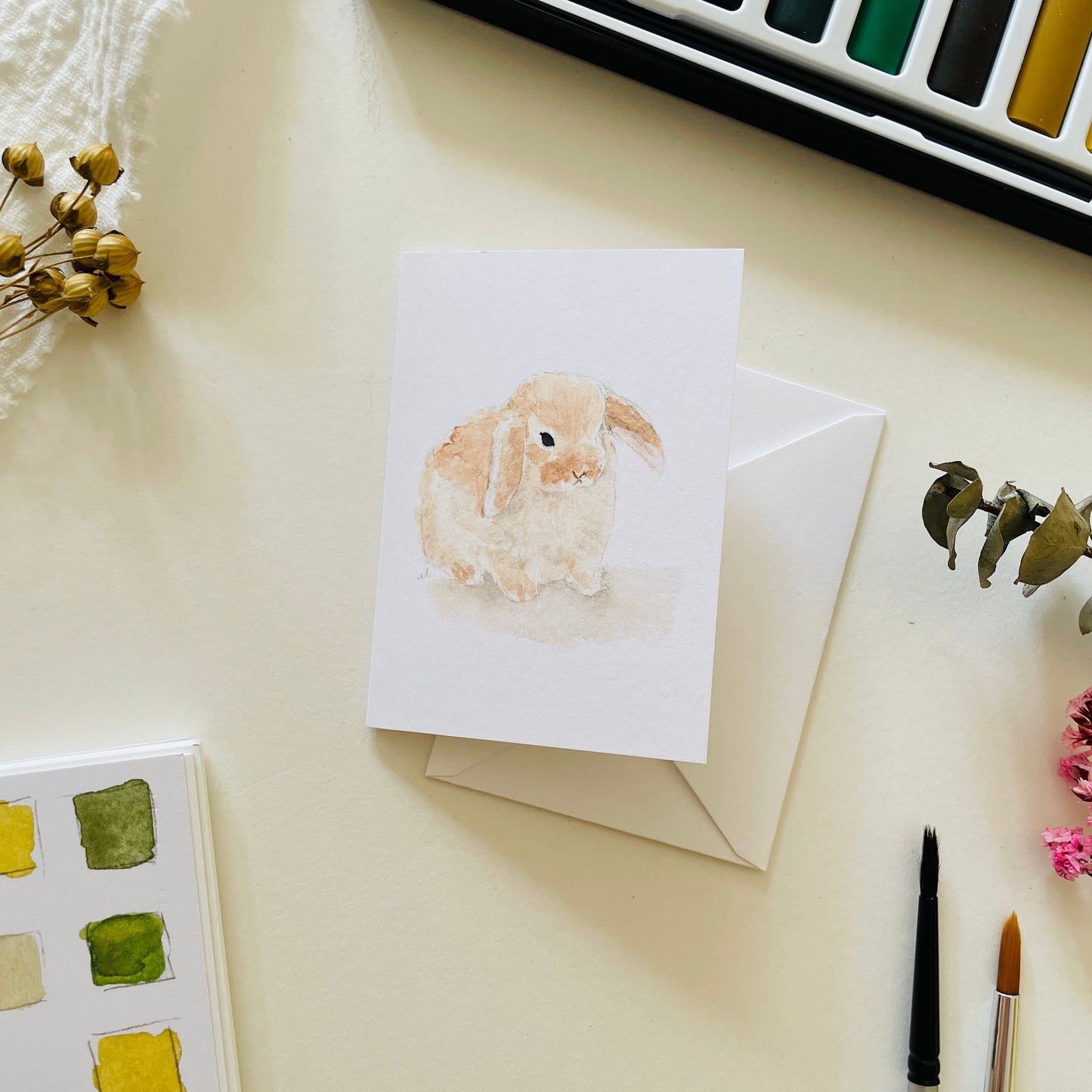 Emily Lex Mini Notecard - Bunny