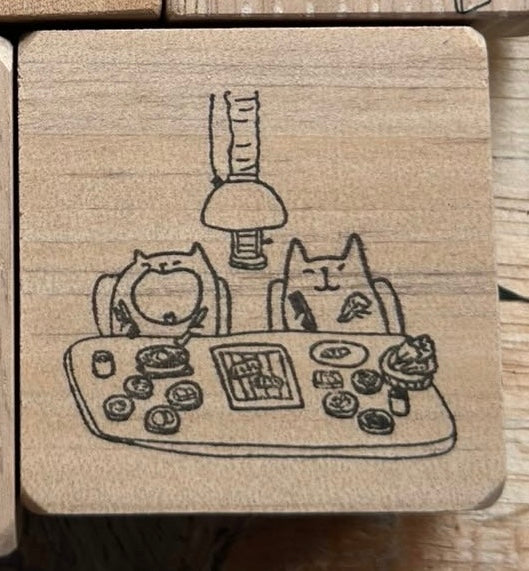 Catdoo Designs | Korean BBQ Rubber Stamp