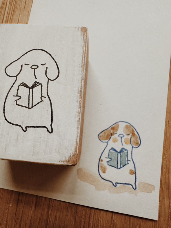 Catdoo Designs | Puppy with Reading