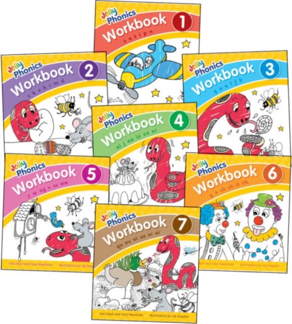 Jolly Phonics Workbooks 1-7 Pack - Precursive Letters