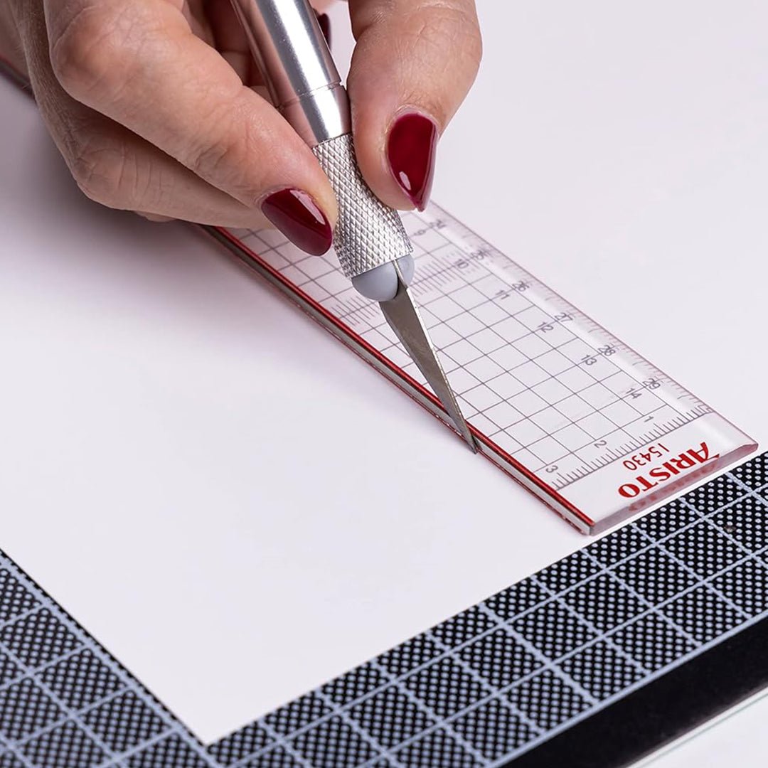 Aristo Transparent Pexiglass Cutting Ruler