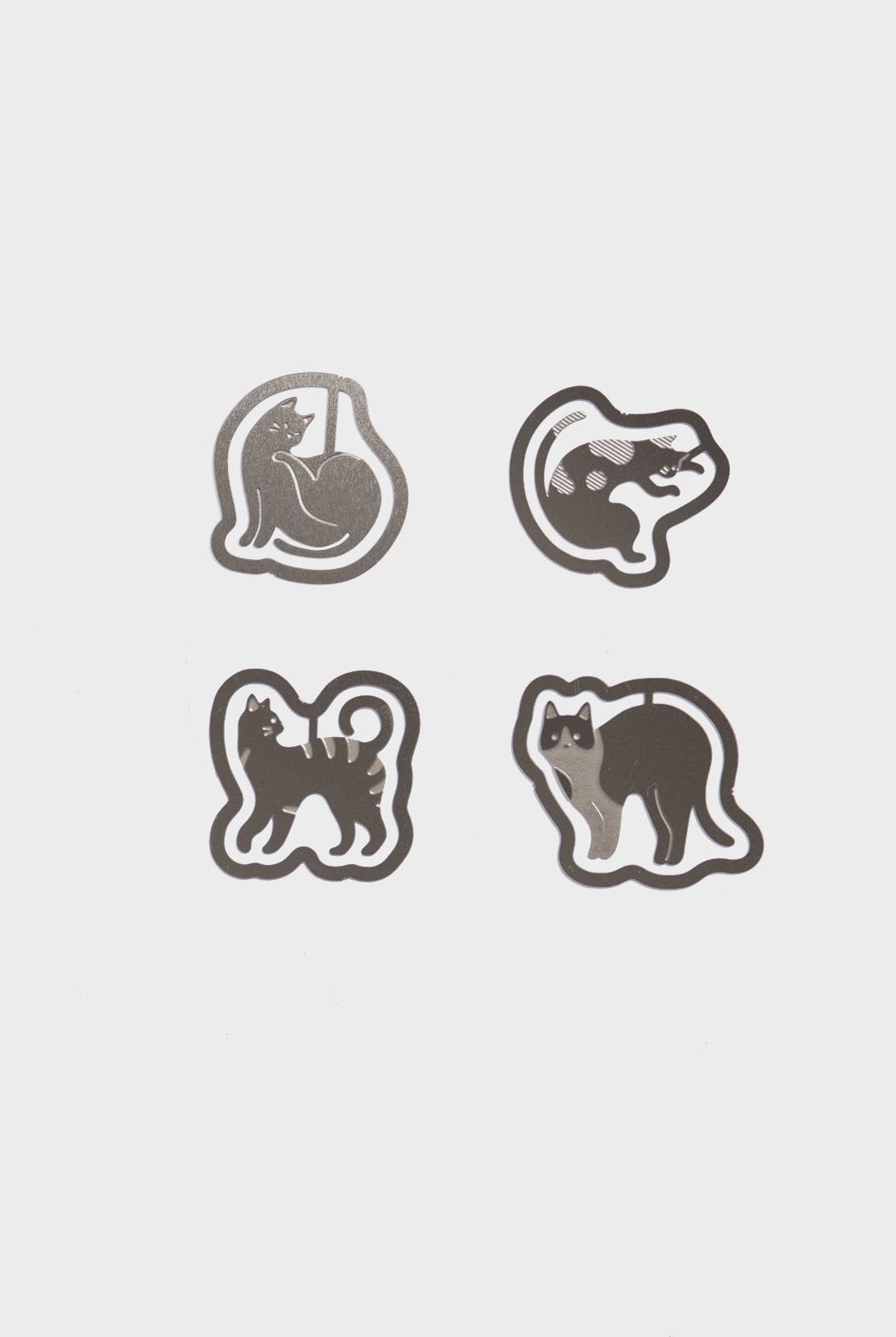 Cats Etched Clips