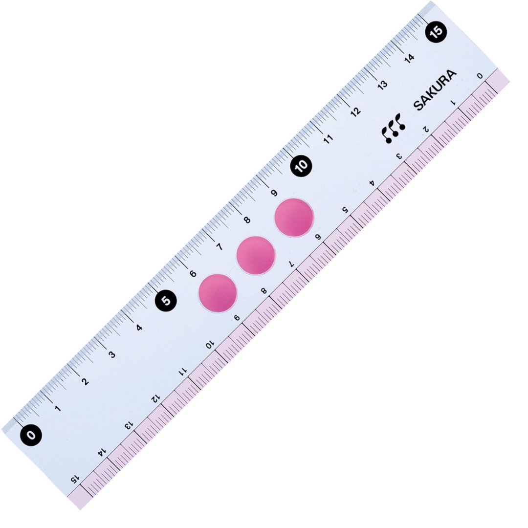 Sakura Straight Line Ruler 15cm G Jogi