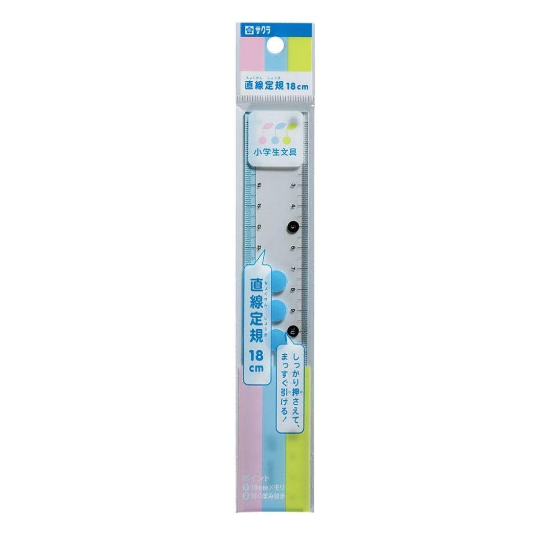 Sakura Straight Line Ruler 18cm  G Jogi
