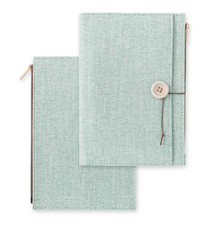 Yuru Log Zipper Pouch Notebook Cover / Midori DESIGNPHIL